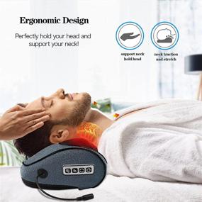 img 1 attached to 🌡️ Relieve Pain & Indulge in a Luxury Neck Back Massager with Heat - Perfect for Neck, Shoulders, Back, Legs, Feet, and Full Body Massages! Ideal Birthday Gift for Mom, Dad, Boyfriend, Girlfriend, Women, and Men