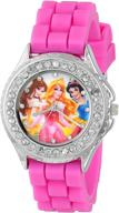 👑 disney kids' pn1133 princess watch for girls logo