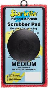 img 3 attached to 🧽 Star Brite Extend-A-Brush Scrubber Pad: Available in 3 Textures - Removable Ergonomic Grip - Adjustable Knuckle Attachment