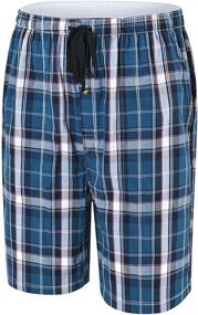 img 1 attached to 🩳 JINSHI Pajama Shorts Bottoms with Pockets for Men's Sleepwear & Lounge