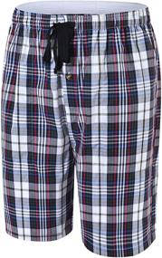 img 3 attached to 🩳 JINSHI Pajama Shorts Bottoms with Pockets for Men's Sleepwear & Lounge