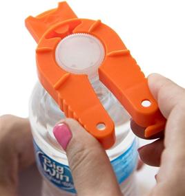 img 4 attached to 🍶 BRENIUM 2-Pack Multifunctional Bottle and Can Opener | Plastic Water Bottle Opener | Twist-Off | Pull Tab Soup | Weak Hands | Seniors | Elderly | Rheumatoid Arthritis | Bottle Gripper | Ergonomic Lid Seal Remover