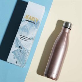 img 3 attached to 🧴 JEAREY 17oz Stainless Steel Water Bottle - Double Walled Vacuum Insulated Sports Flask for Travel - Cola Shape - BPA Free