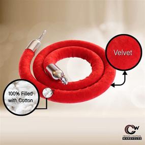 img 3 attached to Trafford Industrial Heavy-Duty Velvet Stanchion Rope Cotton Core Occupational Health & Safety Products