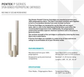 img 1 attached to 💧 Pentek P25-20 Polypropylene Cartridge (20 Microns)