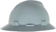 👷 msa 10058319 v-gard full-brim hard hat: optimal protection with 1-touch suspension logo