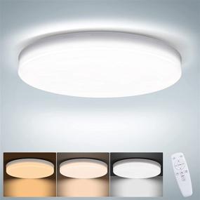 img 4 attached to 🔦 OOWOLF 30W 12inch Remote Controlled Dimmable LED Ceiling Light, Ultra-Thin 3000-6500K Close to Ceiling Light Fixture for Bedroom Bathroom Laundry Living Room, 110-120V