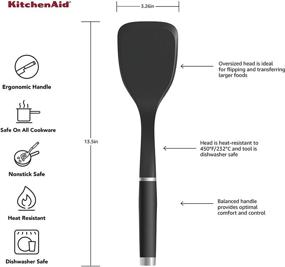 img 1 attached to KitchenAid KO001OHOBA Gourmet Turner 13 5 Inch