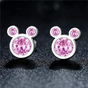 img 2 attached to 💎 Girls' Jewelry: Hypoallergenic Birthday Earrings with Sparkling Earnuts