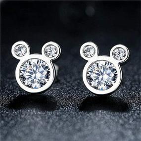 img 3 attached to 💎 Girls' Jewelry: Hypoallergenic Birthday Earrings with Sparkling Earnuts