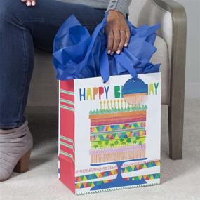 img 3 attached to 🎉 Vibrant Hallmark Large Birthday Tissue for Festive Celebrations