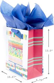 img 2 attached to 🎉 Vibrant Hallmark Large Birthday Tissue for Festive Celebrations