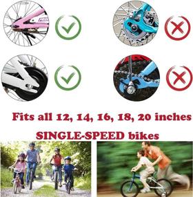 img 1 attached to 🚲 DREAMWIN Training Bicycle Stabilizer with Mute Wheels and Bell, Compatible with 12-20 Inch Bikes