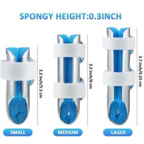 img 3 attached to 🤞 Metal Finger Splints - Effective Finger Support and Joint Fixation for Adults and Children, 6 Pieces, 3 Sizes (Blue)