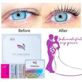 img 3 attached to 👁️ PERMANIA Lomansa Lash Lift Sachet Kit - Fast Eyelash Perm, DIY at Home in 5 Minutes. Includes Strong Glue & Disposable Sachets - Professional Lash Perming Kit for Long-lasting Results up to 8 Weeks