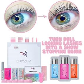 img 2 attached to 👁️ PERMANIA Lomansa Lash Lift Sachet Kit - Fast Eyelash Perm, DIY at Home in 5 Minutes. Includes Strong Glue & Disposable Sachets - Professional Lash Perming Kit for Long-lasting Results up to 8 Weeks