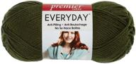 🌲 premier yarns pine green solid deborah norville everyday soft worsted, 1-pack logo