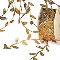 изысканная ленточка из золотых листьев: 1-1/4" x 10 ярдов - роскошная декоративная лента для элегантных ремесленных проектов логотип