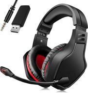 beaviioo wireless gaming headset with mic - 2.4g for pc/ps4/ps5, 50 hours battery, usb & bluetooth connectivity logo