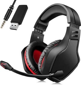 img 4 attached to BEAVIIOO Wireless Gaming Headset with Mic - 2.4G for PC/PS4/PS5, 50 Hours Battery, USB & Bluetooth Connectivity