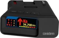 🚦 uniden r7 extreme long range laser/radar detector: gps, real-time alerts, dual-antennas front & rear, directional arrows, voice alerts, red light and speed camera alerts - matte black logo