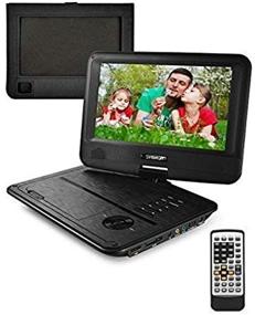 img 2 attached to FOYU Portable DVD Player with 5-Hour Rechargeable Battery | USB/SD Card Support | Sync TV | Multiple Disc Formats | 9.8-Inch Screen | Car Headrest Case Included