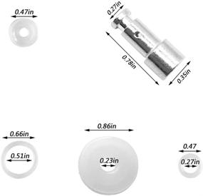 img 2 attached to 🔧 Versatile Set: Clear Silicone Sealing Ring + Pressure Cookers Gasket + Universal Replacement Floater and Sealer for 5/6 Quart Models