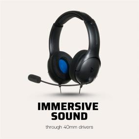 img 3 attached to Enhance Your Gaming Experience with PDP Gaming LVL40 Wired Stereo Headset: Black - PS5/PS4