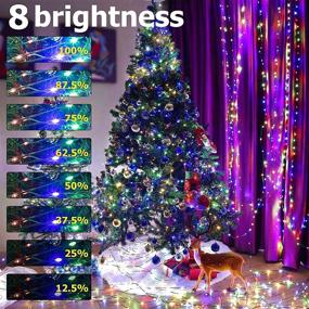 img 2 attached to SUKIND LED Christmas String Lights: 110FT 300LED 9 Modes Dual Color Changing Fairy Lights – Waterproof & Remote Controlled – Perfect for Indoor/Outdoor Decoration