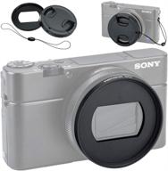 📷 jjc metal filter adapter lens adapter for sony zv-1 zv1 rx100 vii vi rx100m7 rx100m6 canon g5x mark ii, 52mm uv cpl nd filter installation, with 52mm snap-on lens cap & cap keeper string logo