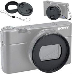 img 4 attached to 📷 JJC Metal Filter Adapter Lens Adapter for Sony ZV-1 ZV1 RX100 VII VI RX100M7 RX100M6 Canon G5X Mark II, 52mm UV CPL ND Filter Installation, with 52mm Snap-On Lens Cap & Cap Keeper String