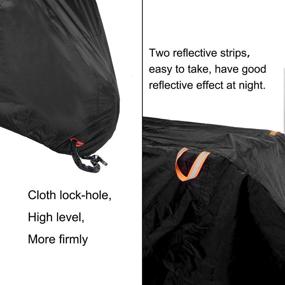 img 1 attached to 🚲 XL COLOR RAIN TIME Outdoor Bike Cover - Heavy Duty Ripstop, Waterproof &amp; Anti-UV - All-Weather Protection for Mountain &amp; Road Bikes - Black (XL)