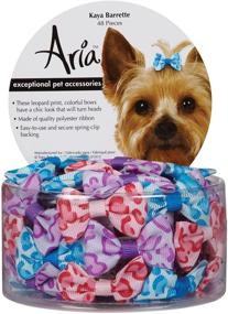 img 3 attached to 🐶 Aria Kaya Dog Barrettes - 48-Piece Canisters