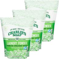 🌿 charlie’s soap laundry powder (3 pack, 100 loads) - hypoallergenic deep cleaning washing powder detergent: eco-friendly, safe & effective logo