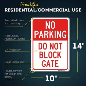 img 3 attached to 🚫 Stop Unauthorized Parking: Revamped Gate-Blocking Alert Sign