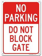 🚫 stop unauthorized parking: revamped gate-blocking alert sign logo