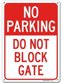 img 4 attached to 🚫 Stop Unauthorized Parking: Revamped Gate-Blocking Alert Sign
