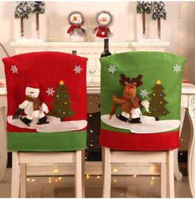 img 2 attached to 🎅 Hemin Christmas Dinner Chair Covers