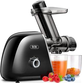 img 4 attached to 🍏 TKTK Slow Juicer: High-Yield Cold Press Extractor with Wide Feed Chute | 2-Speed Modes | Quiet European Engineered Motor | Easy to Clean | Includes Recipe for Fruit & Vegetable Juices