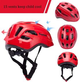 img 3 attached to 🚲 Durable Kids Bike Helmet - Adjustable, Multi-Sports Safety Cycling Helmet for 3-14 Years Old Children - Toddler to Youth Size