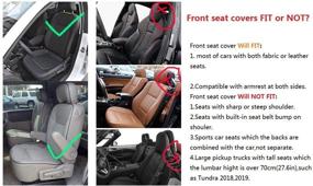 img 2 attached to OUTOS Luxury Auto Car Seat Covers 5 Seats Full Set Universal Fit (Luxurious Black-Pink)