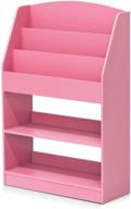 📚 furinno kidkanac pink magazine/bookshelf with toy storage: organize and inspire a child's imagination logo