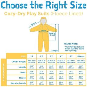 img 2 attached to 🌧️ JAN & JUL Cozy-Dry Waterproof Fleece-Lined Rain Suit: Ultimate Protection for Baby and Toddler