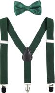 🎀 hanerdun adjustable suspender bowtie - stylish girls and boys' accessory in bow ties logo
