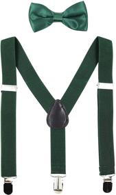 img 4 attached to 🎀 Hanerdun Adjustable Suspender Bowtie - Stylish Girls and Boys' Accessory in Bow Ties