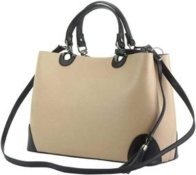 img 4 attached to LaGaksta Madeline Leather Shoulder Light Women's Handbags & Wallets for Top-Handle Bags