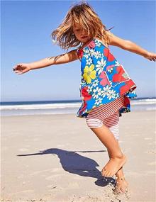 img 3 attached to HILEELANG Girls' Cotton Sleeveless Dress: Casual Summer Sundress with Flower Print