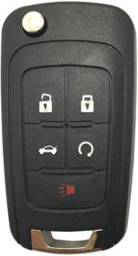 img 3 attached to 2010-2014 Chevy Keyless Entry Flip Folding Key Fob Case Shell - Remote Key Cover (5 Buttons)