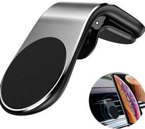 img 3 attached to Enhanced 2-Pack!! 360 Degree Rotation Air Vent Magnetic Phone Holder Mount for Smartphones. Powerful Magnetic Car Holder Clip for Easy Installation and Secure Hold. JHR Products (Silver)