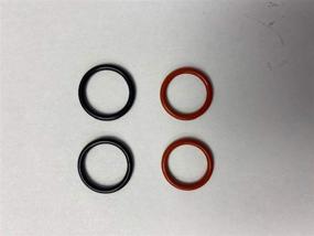 img 2 attached to 🔧 Honda Genuine Power Steering Pump O-Ring Seals for P/S High Pressure Hose - 4-Pack: 91345-RDA-A01 & 91370-SV4-000